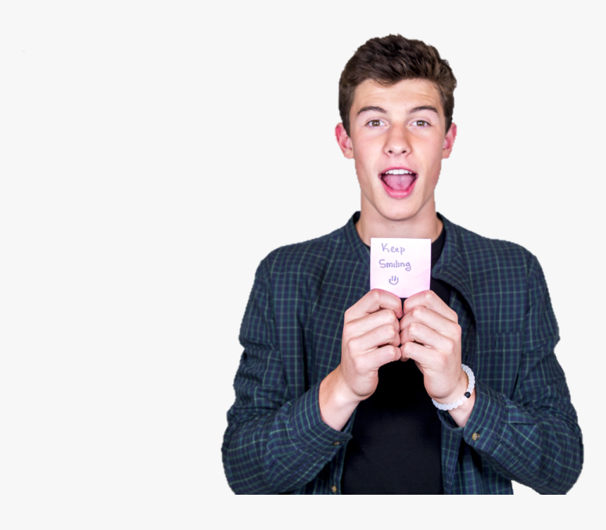 Shawn Mendes - Shawn Mendes Holding Sticky Notes, HD Png Download, Free Download