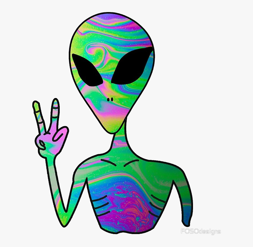 Alien Clipart Trippy X Transparent Png - Trippy Alien Clip Art, Png Download, Free Download
