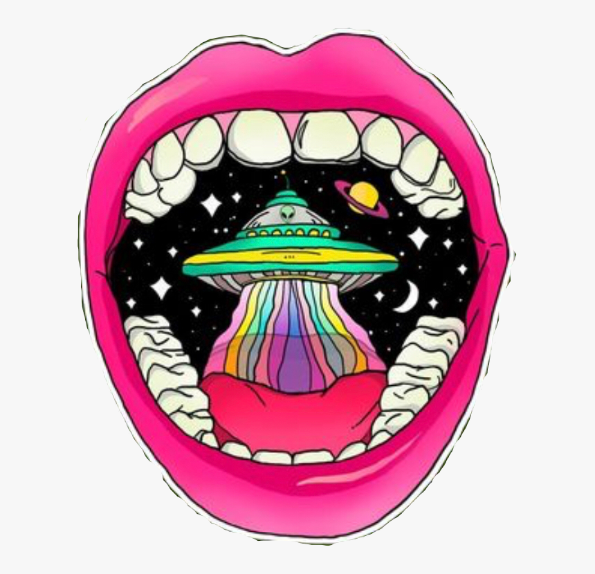 Transparent Trippy Tumblr Png - Trippy Alien Cartoon, Png Download, Free Download