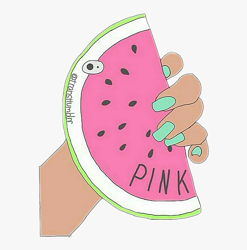 Melon Clipart Tumblr Donut - Watermelon Draw, HD Png Download, Free Download