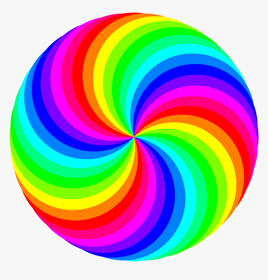 Circle Swirl Color - Rainbow Circle Clipart, HD Png Download, Free Download