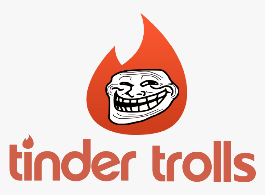 Cropped Tinder Trolls Logo Clipart , Png Download - Tinder Logo Png, Transparent Png, Free Download