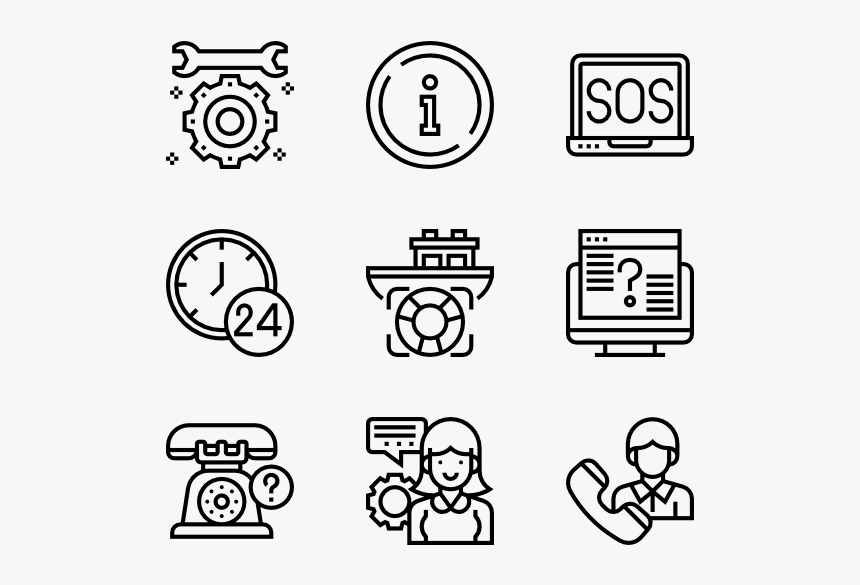 Help And Support - Design Vector Icon, HD Png Download, Free Download