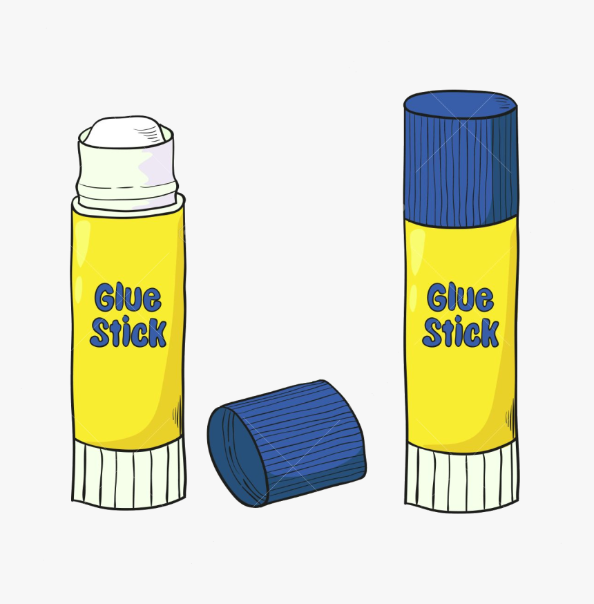 Glue Stick Sticks Clipart Transparent Png - Glue Stick Cartoon, Png Download, Free Download