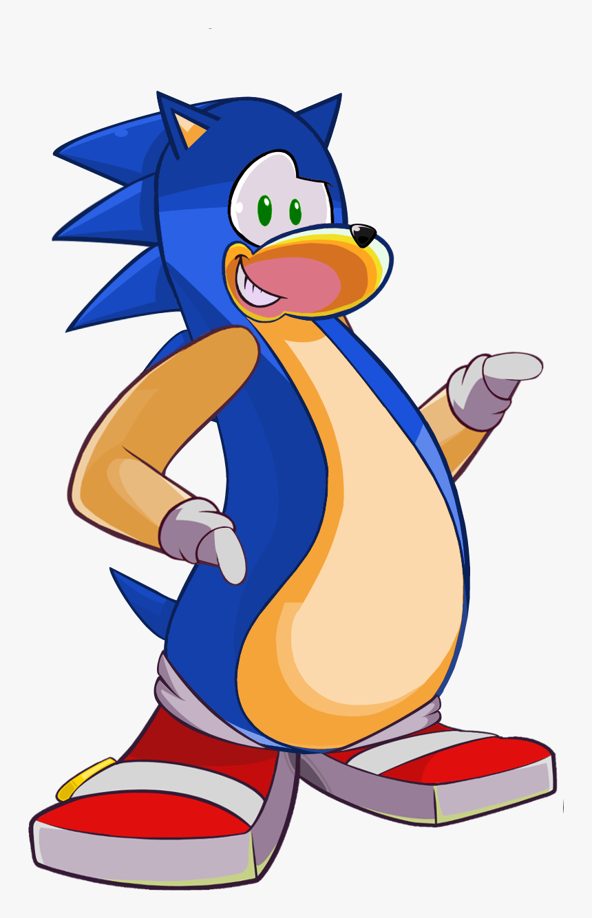 Club Penguin Wiki - Club Penguin Sonic The Hedgehog, HD Png Download, Free Download