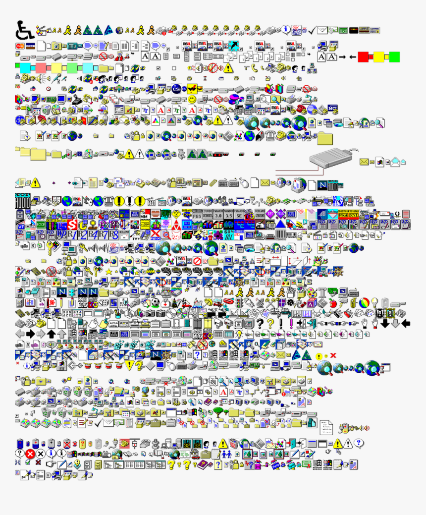Windows 95 Icons Png - Aesthetic Windows 98 Icons, Transparent Png, Free Download