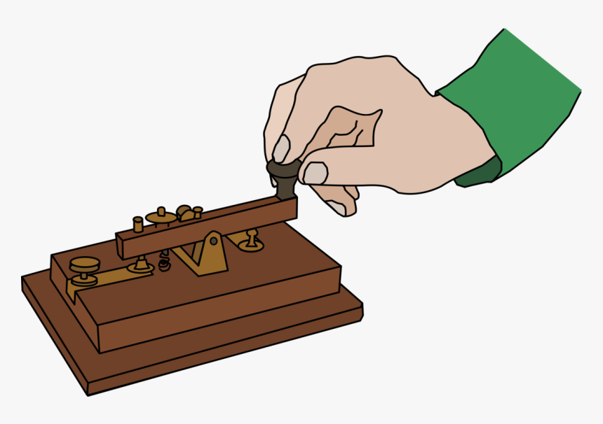 Telegraphy Electrical Telegraph Morse Code Telegraph - Clip Art Telegram, HD Png Download, Free Download