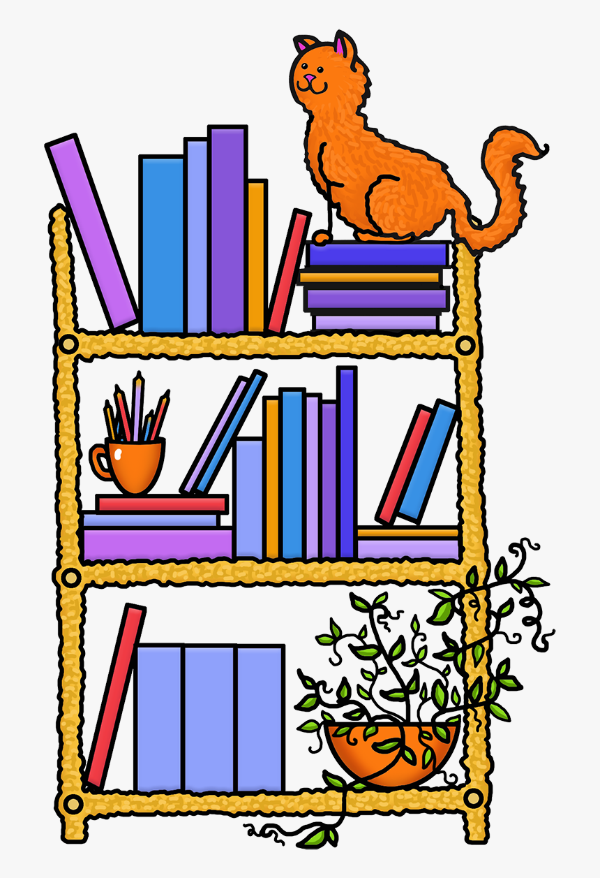 Book At The Shelf Clipart, HD Png Download, Free Download