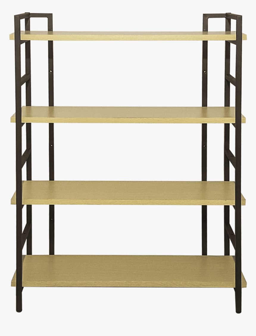 4-shelf Vintage Nature Industrial Style Bookcase - Shelf, HD Png Download, Free Download
