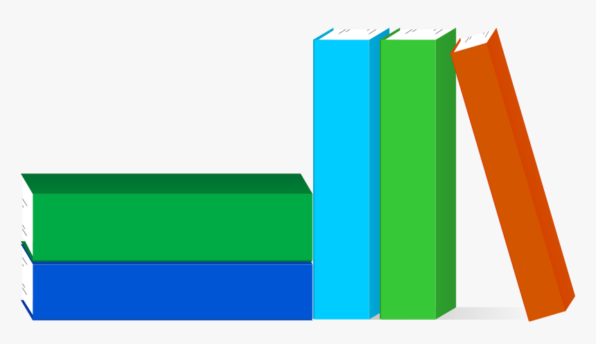Books On Shelf Clipart, HD Png Download, Free Download