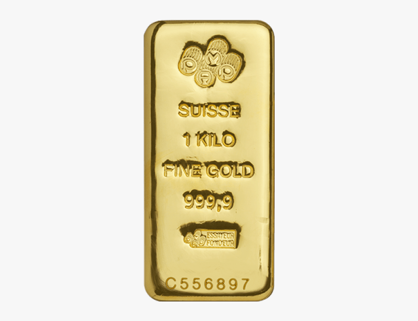 1kg Pamp Gold Cast Bar - Suisse 1 Kilo Gold Bar, HD Png Download, Free Download