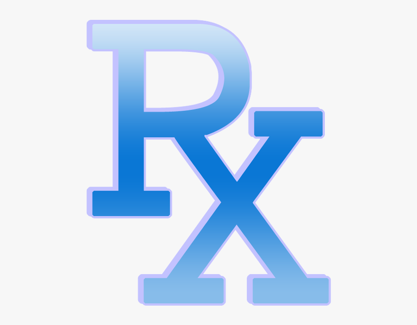 Rx Pharmd Symbol Blue - Blue Rx Symbol, HD Png Download, Free Download