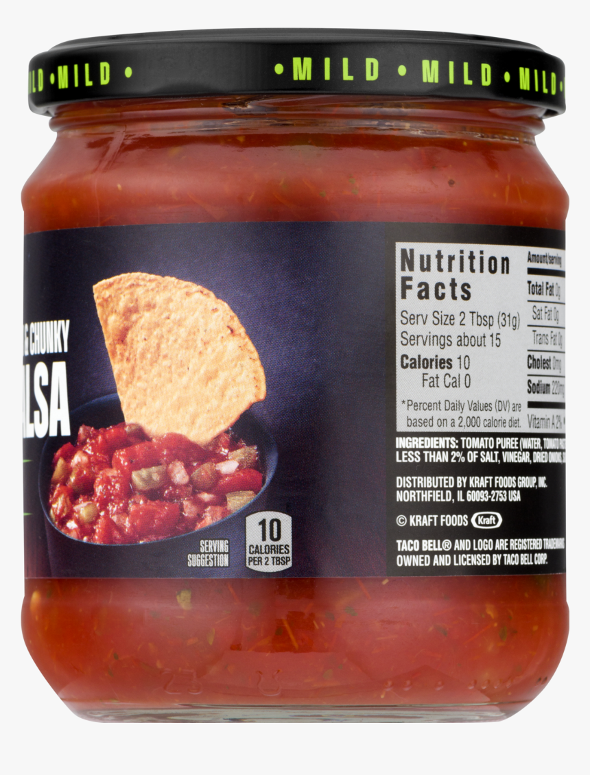 Calories In On Jar Salsa, HD Png Download, Free Download