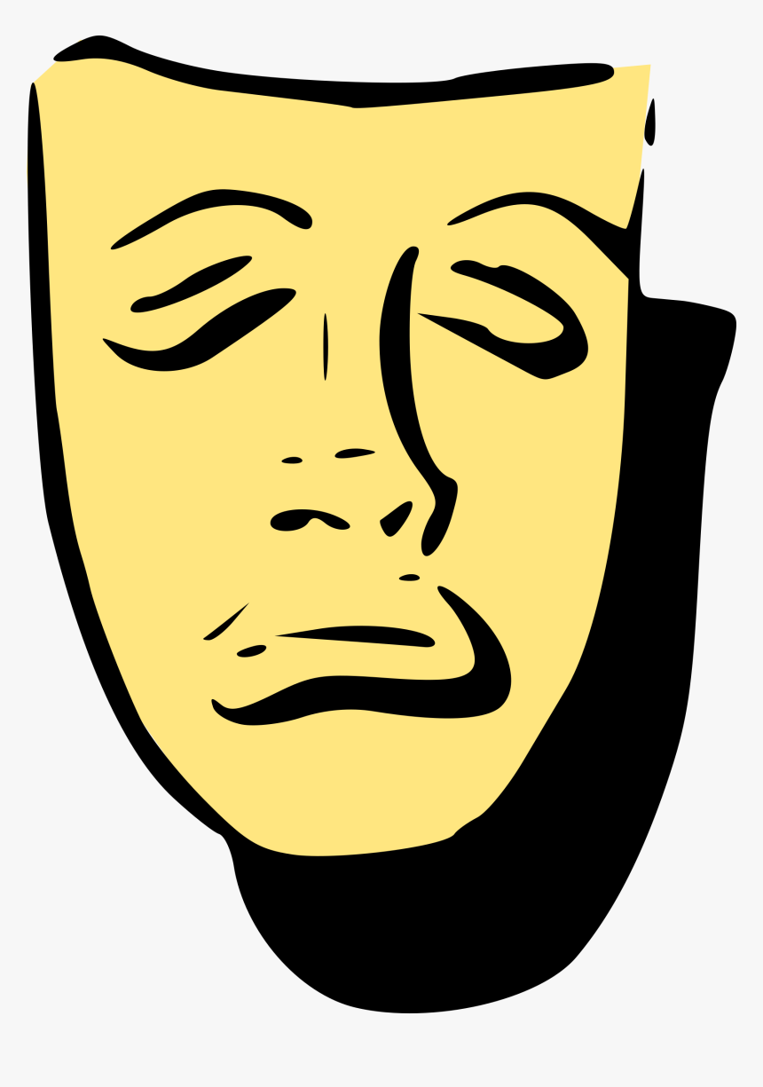 Tragedy Mask Clip Arts - Clip Art, HD Png Download, Free Download
