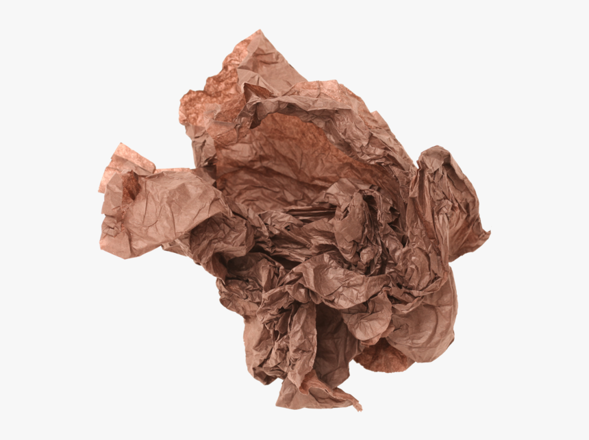 Crumpled Paper - Chocolate - Sculpture, HD Png Download, Free Download
