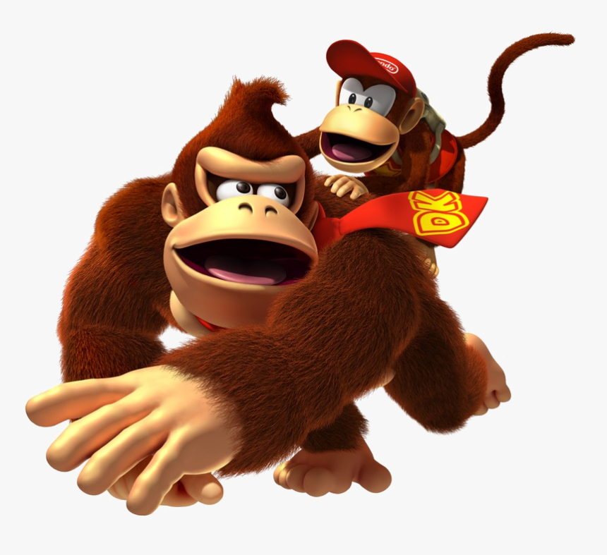 Donkey Kong Free Png Image - Donkey Kong And Diddy Kong Png, Transparent Png, Free Download