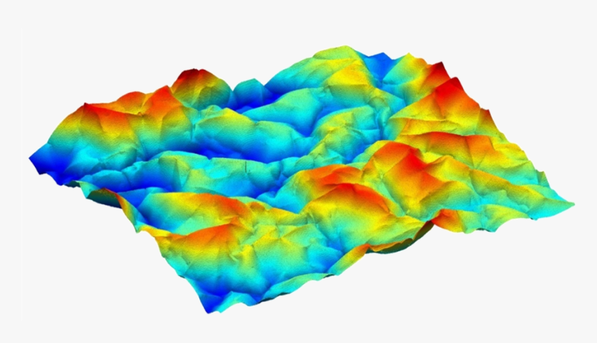 3d Profile Of A Crumpled Mylar Sheet, HD Png Download, Free Download