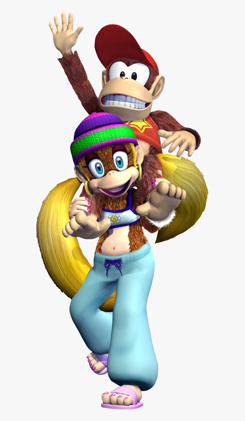 View Samegoogleiqdbsaucenao 657867654756474 , - Tiny Kong And Diddy Kong, HD Png Download, Free Download