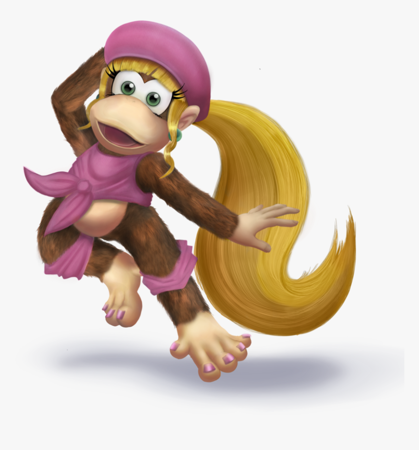 651kib, 894x894, Dixie Kong - Dixie Kong Fan Art, HD Png Download, Free Download