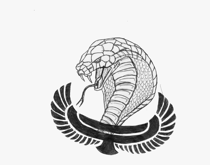 Skeletons Drawing Cobra - Egyptian Tattoo Designs, HD Png Download, Free Download