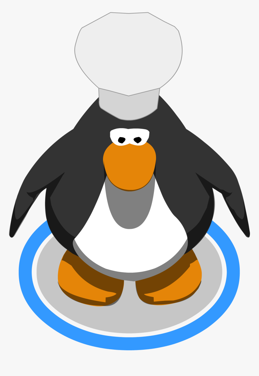 Chef Hat Ingame - Club Penguin Character In Game, HD Png Download - kindpng