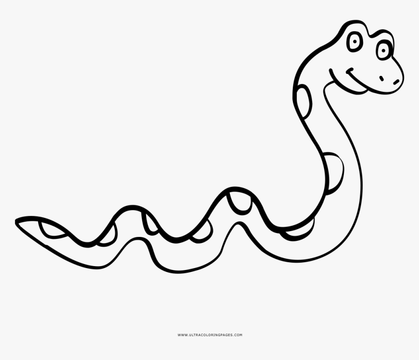 Clip Art Desenho Cobra - Line Art, HD Png Download - kindpng