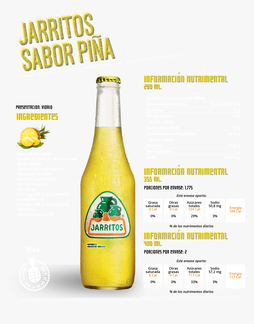 Jarritos Pineapple (1747x2017), Png Download - Jarritos Soda, Transparent Png, Free Download