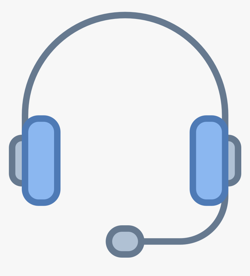 Mobile Earphone Background Png - Blue Headset Icon, Transparent Png, Free Download