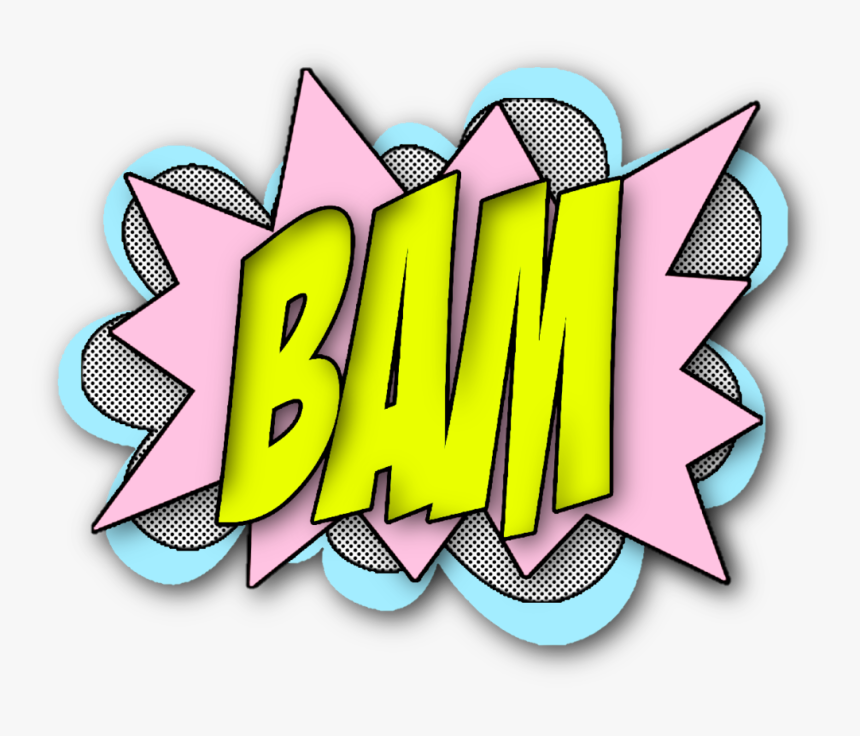 #superhero #bam #shoutout #fight #speechbubble #chatstickers - Superhero Bam, HD Png Download, Free Download
