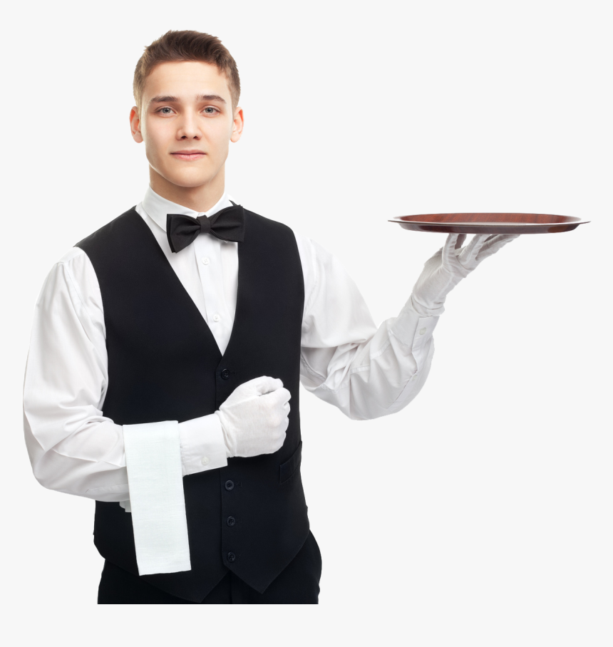 Waiter Png Free Image Download - Waiter With Tray Png, Transparent Png, Free Download