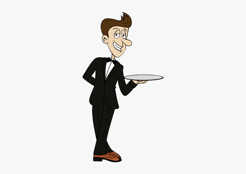 Waiter Png Free Download - Png Waiter Cartoon Png, Transparent Png, Free Download