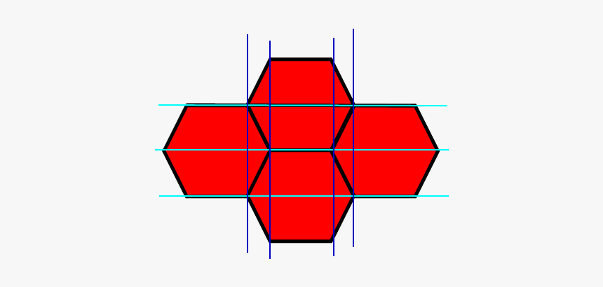 Hexagonal Decomposition - Cross, HD Png Download, Free Download