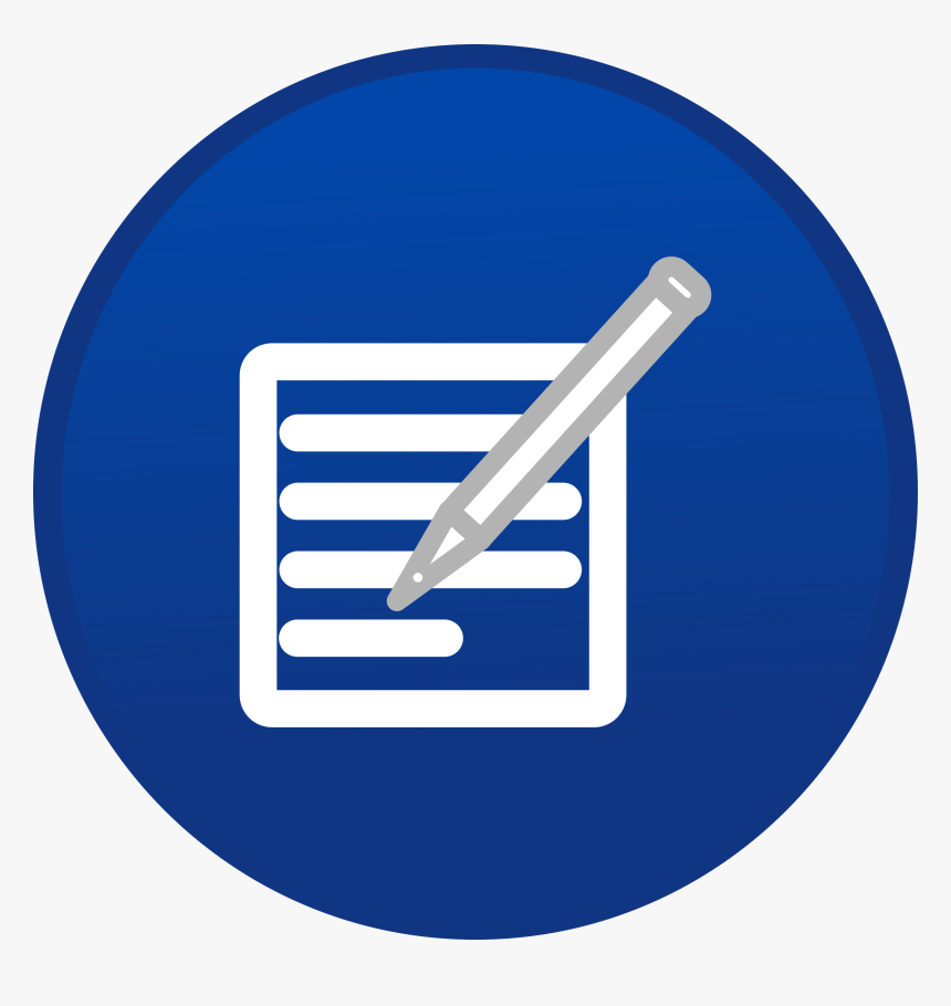 Edit-blue - Edit Button Icon Png, Transparent Png, Free Download