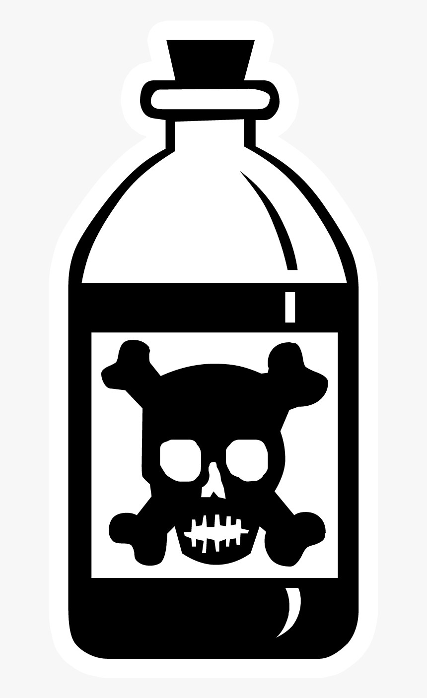 Poison Png - Poison Bottle Skull And Crossbones, Transparent Png, Free Download