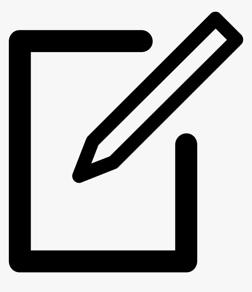 Edit Document Button Comments - Edit Button Icon Png, Transparent Png, Free Download