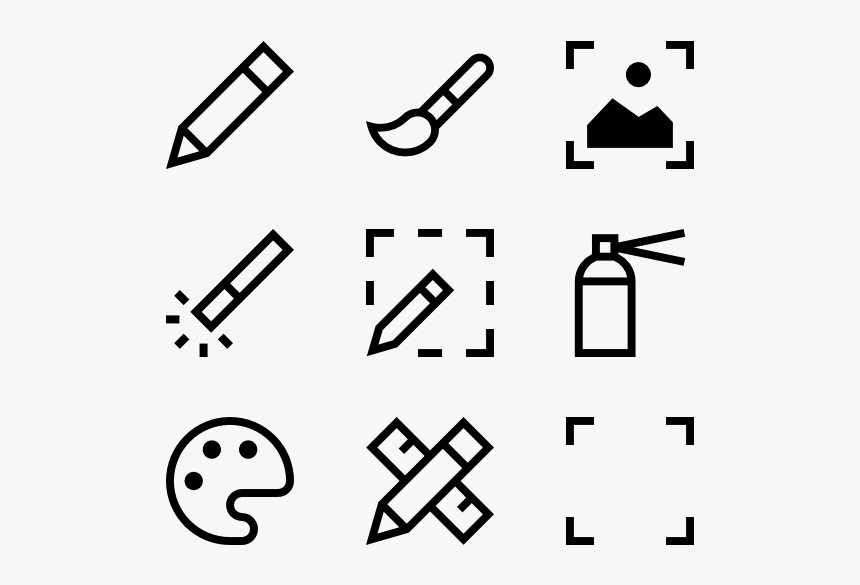 Edit Tools - Computer Drawing Tools Icons, HD Png Download, Free Download