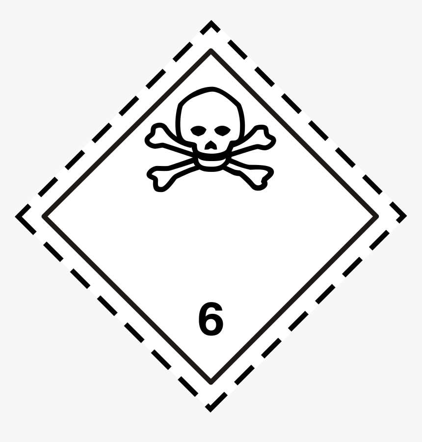 Adr Pictogram - Class 6 Dangerous Goods, HD Png Download, Free Download