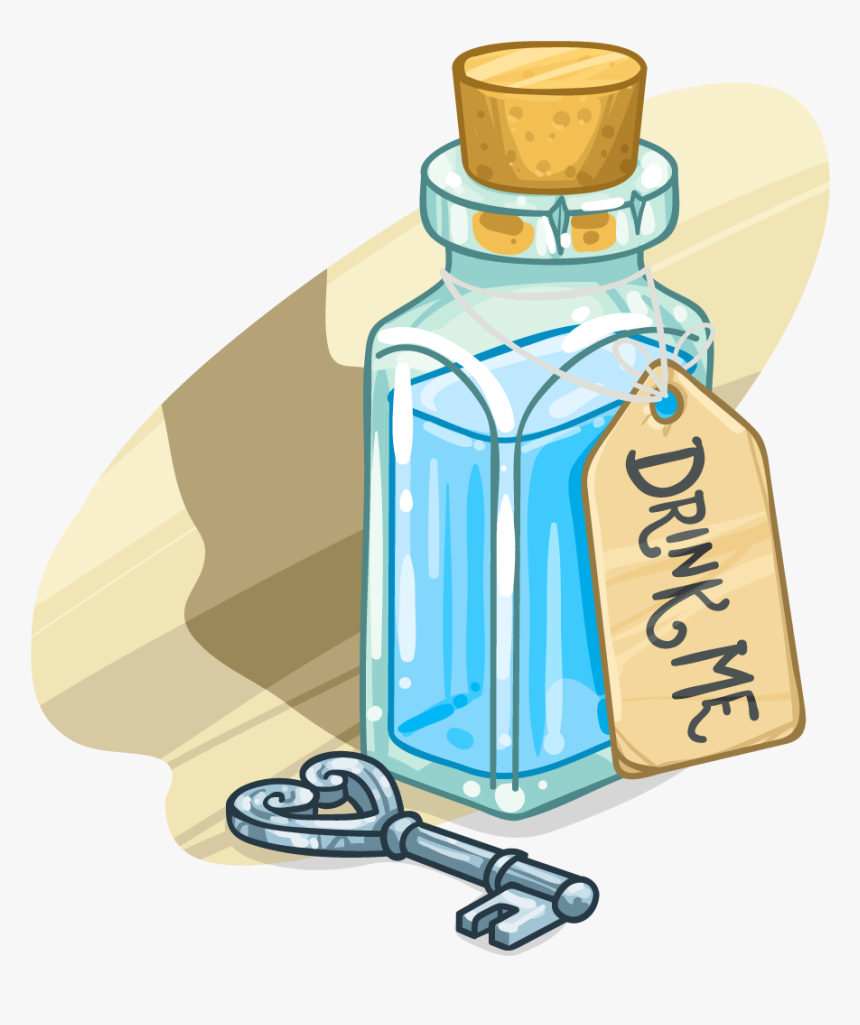 Clipart Library Download Ourclipart Pin - Drink Me Bottle From Alice In Wonderland, HD Png Download, Free Download