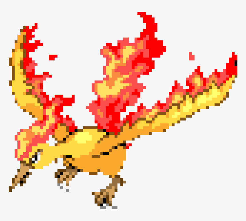 Moltres Pixel Art, HD Png Download, Free Download