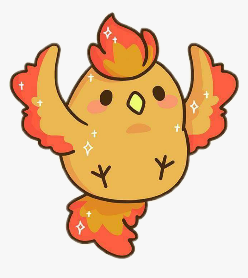 #jenniillustrations #kawaii #pokemon #pokémon #moltres - Kawaii Phoenix, HD Png Download, Free Download