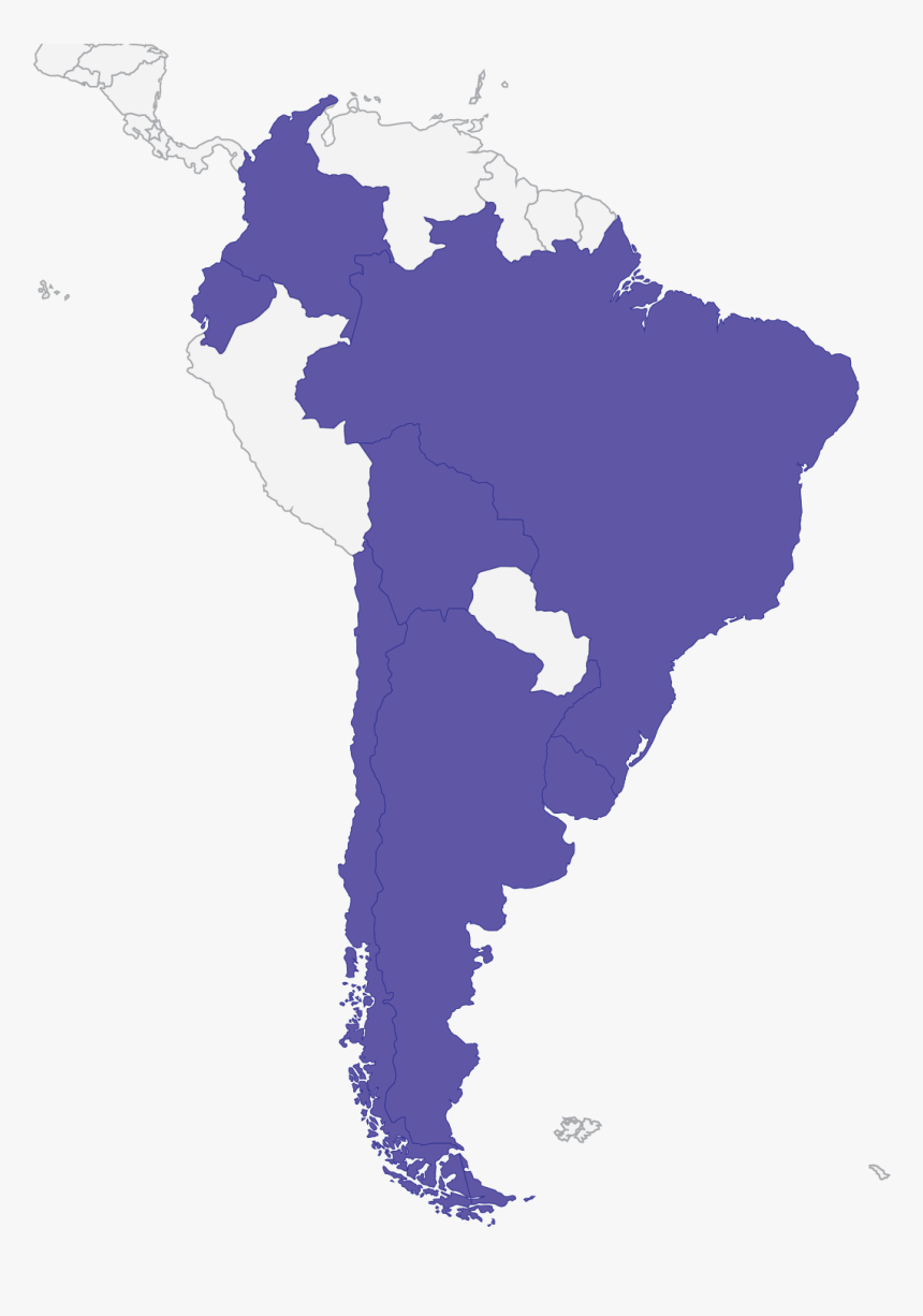 Original - Brazil In South America Map, HD Png Download, Free Download