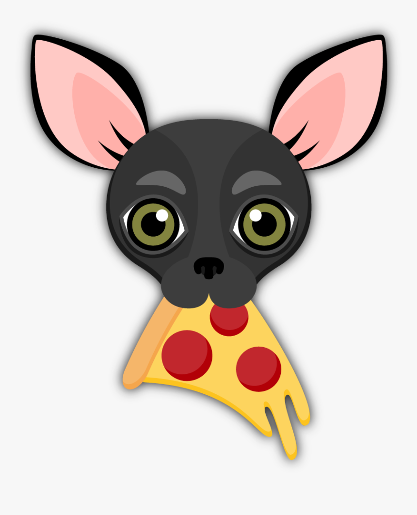 Black Chihuahua Emoji Stickers For Imessage Are You - Animated Black Tan Chihuahua, HD Png Download, Free Download