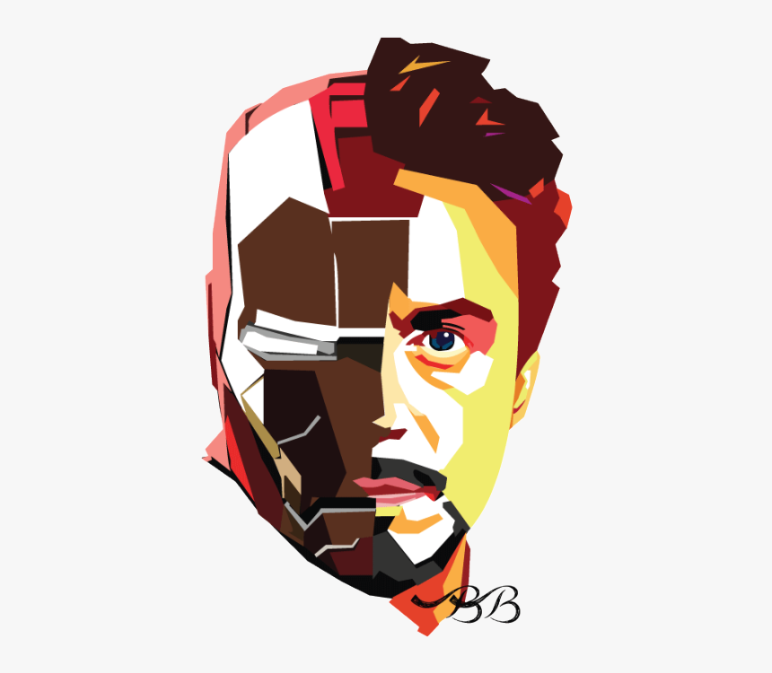 Tony Stark Iron Man Art, HD Png Download, Free Download