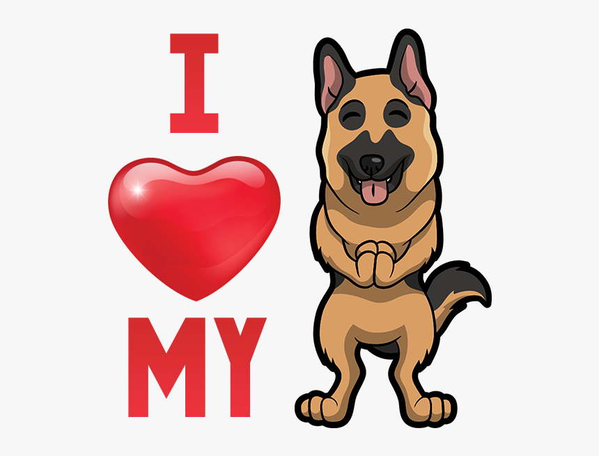 German Shepherd Emoji & Sticker Messages Sticker-7 - Emojis For German Shepherd, HD Png Download, Free Download