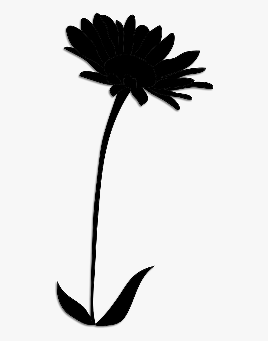 Clip Art Leaf Plant Stem Silhouette Line, HD Png Download, Free Download