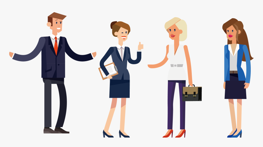 Flat Business People Png Download - Free Flat Business People, Transparent Png, Free Download