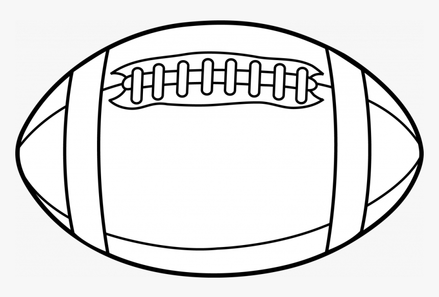 Luxury Outline Of A Football Field Clipart Black And - Black And White American Football, HD Png Download, Free Download