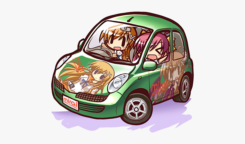 Chibi Mirai Suenaga Itasha - Anime Chibi Car, HD Png Download, Free Download