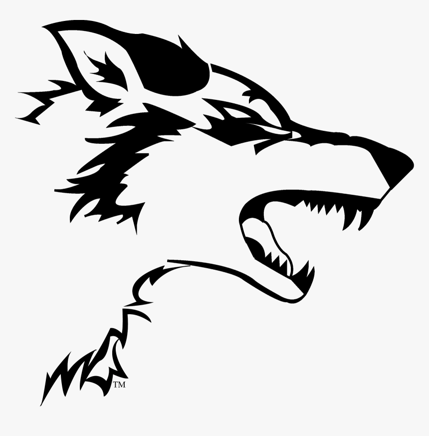 Transparent White Wolf Png - Cool Wolf Drawing Easy, Png Download, Free Download