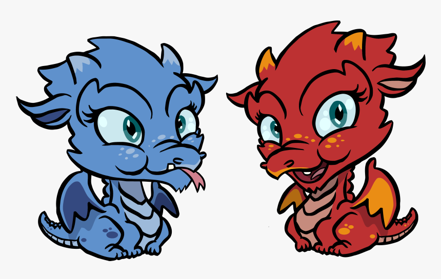 Cute Dragons Chibi Kids Clipart Png - Baby Dragon Clipart Free, Transparent Png, Free Download